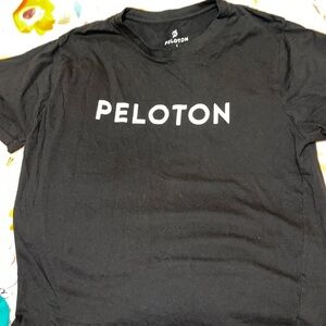 Peloton Black Tee Short Sleeve Size Large